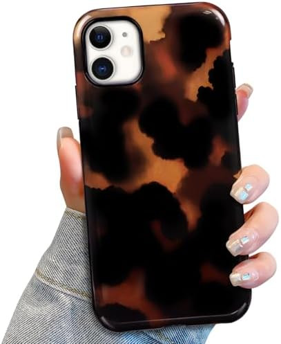 Lovmooful Compatible for iPhone 11 Case Cute Aesthetics Cheetah Leopard Print Amber with Bright D... | Amazon (US)