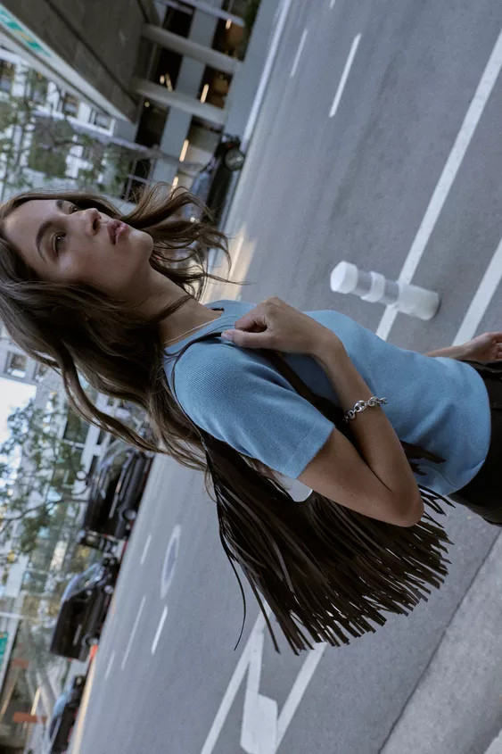 FRINGED TOTE BAG | Zara UK