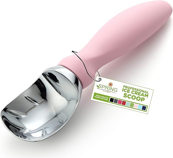 Spring Chef Ice Cream Scoop with Soft Grip Handle, Professional Heavy Duty Sturdy Scooper, Premiu... | Amazon (US)