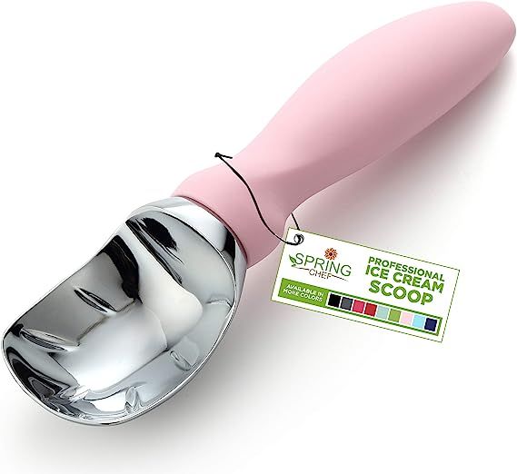 Spring Chef Ice Cream Scoop with Soft Grip Handle, Professional Heavy Duty Sturdy Scooper, Premiu... | Amazon (US)