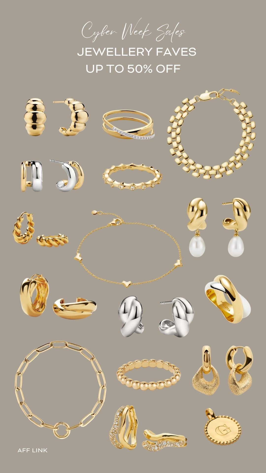 Some of my favourite pieces from some of my favourite jewellery brands, all on sale for Cyber Week 💫

Gifts for her, gift ideas, Christmas present, gold jewellery, silver jewellery

#LTKCyberWeek #LTKgiftguide #LTKuk