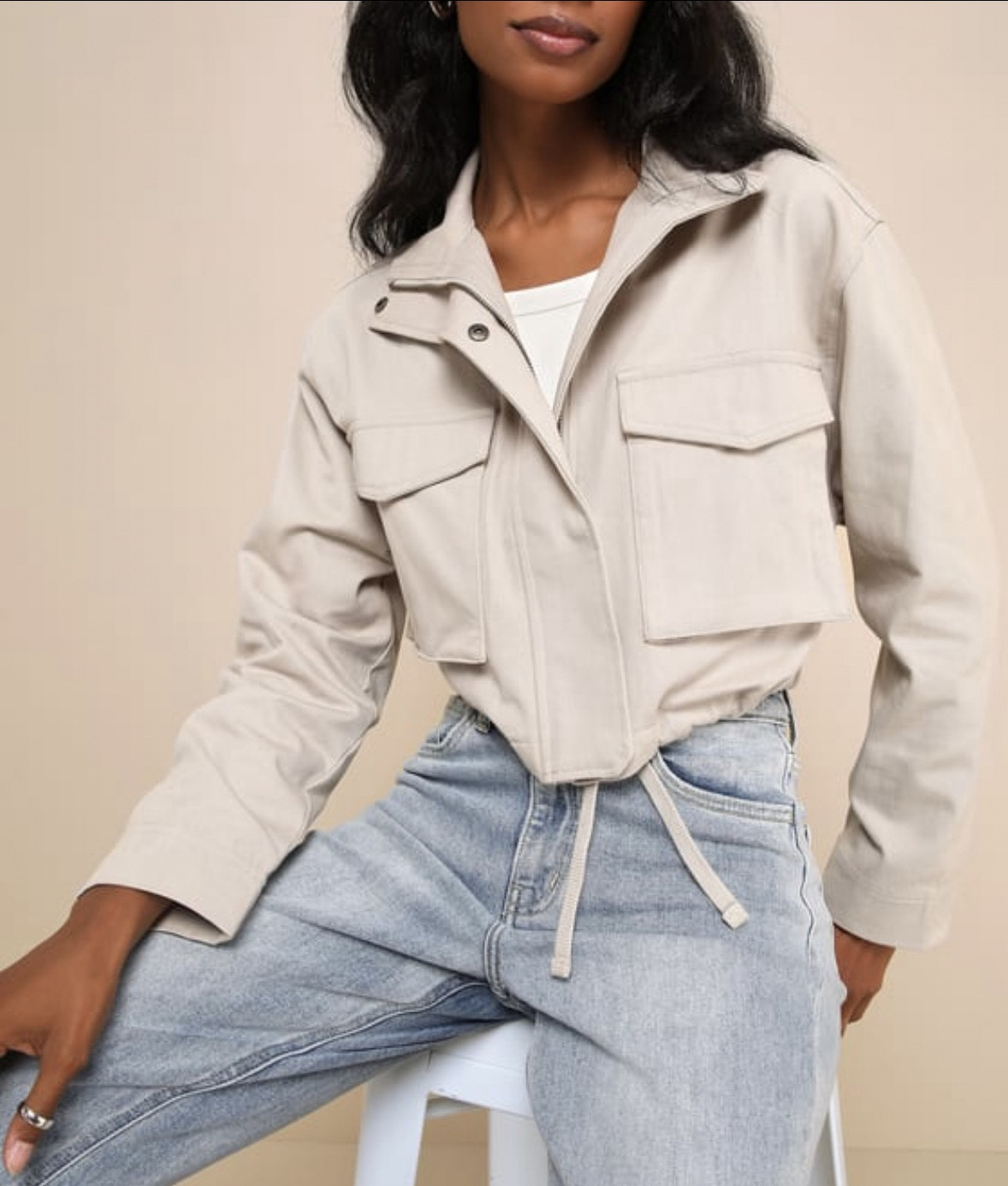NEW Lulus Beige Jacket ✨
.
.
Taupe jackets, utility jackets, lulus outfits, lulus jackets, light jackets, twill jacket, dressy jacket, summer outfits, gifts for her, neutral outfits, bonfire outfits, casual outfits, lulus finds, lulus favorites, leather jacket, light jackets, work jacket

#LTKFindsUnder100 #LTKWorkwear #LTKStyleTip