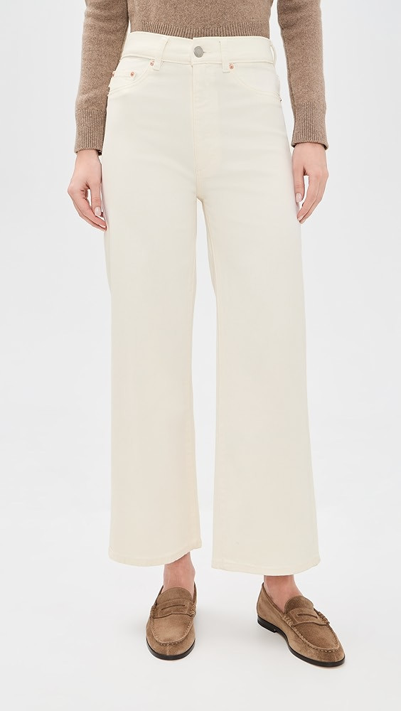 Hepburn Wide Leg High Rise Ankle Jeans | Shopbop