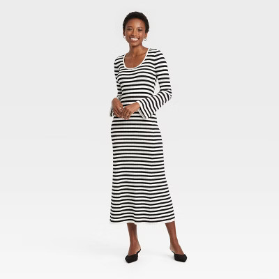 Women's Long Sleeve Maxi Sweater Dress - A New Day™ | Target