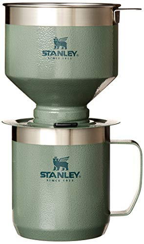 STANLEY Perfect Brew Pour Over Set | 12 oz Camp Mug with Lid Included | Drip Coffee Maker with Reusable Filter | Insulated Stainless Steel | BPA-Free | Hammertone Green | Amazon (US)