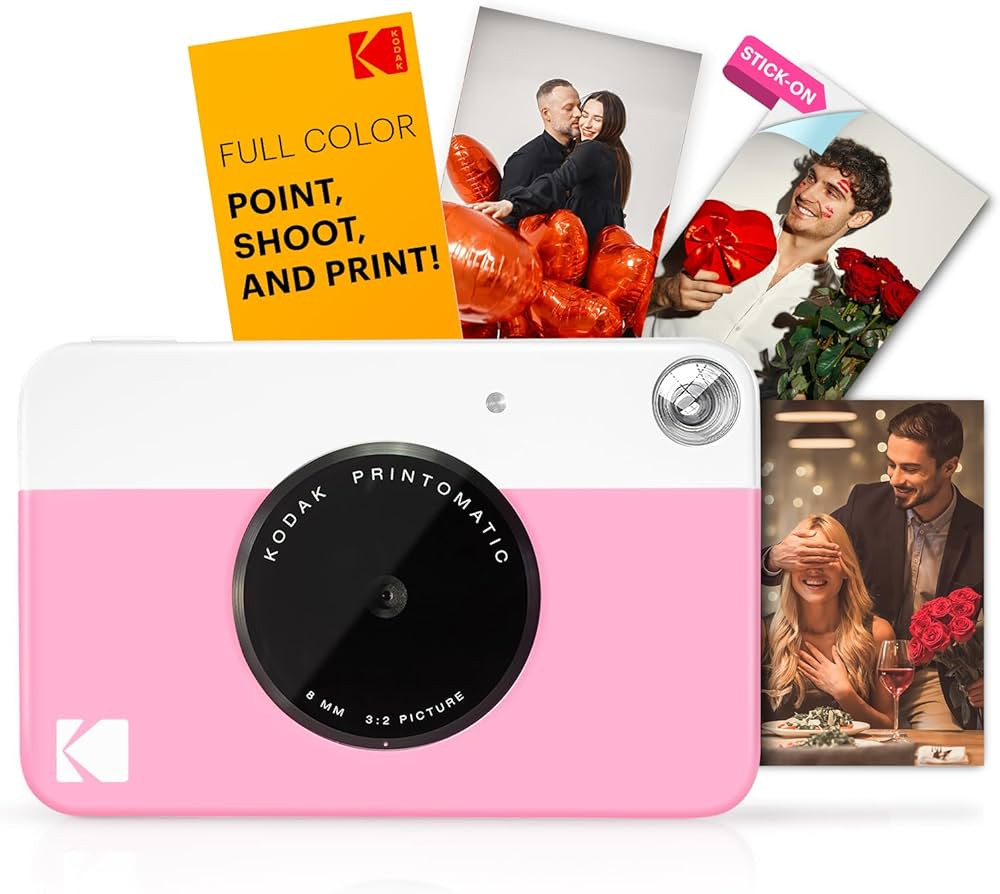 KODAK Printomatic Full-Color Instant Print Digital Camera - Zink 2x3" Sticky-Back Photo Paper - 5... | Amazon (UK)