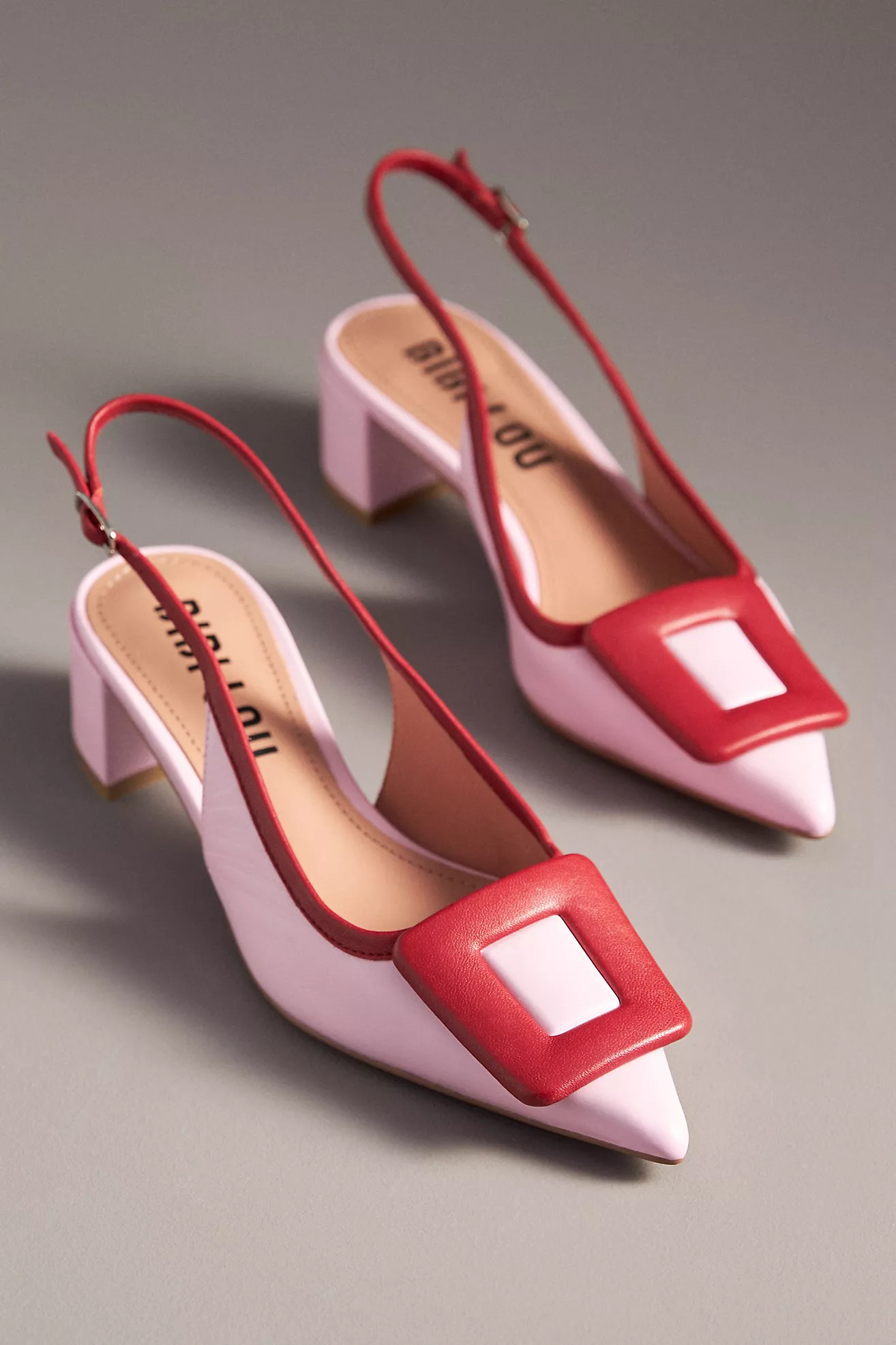 Bibi Lou Bonnie Slingback Buckle Detail Heels | Anthropologie (US)