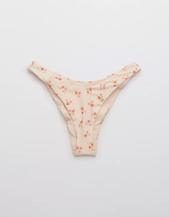 Aerie Printed Super High Cut Cheekiest Bikini Bottom | American Eagle Outfitters (US & CA)