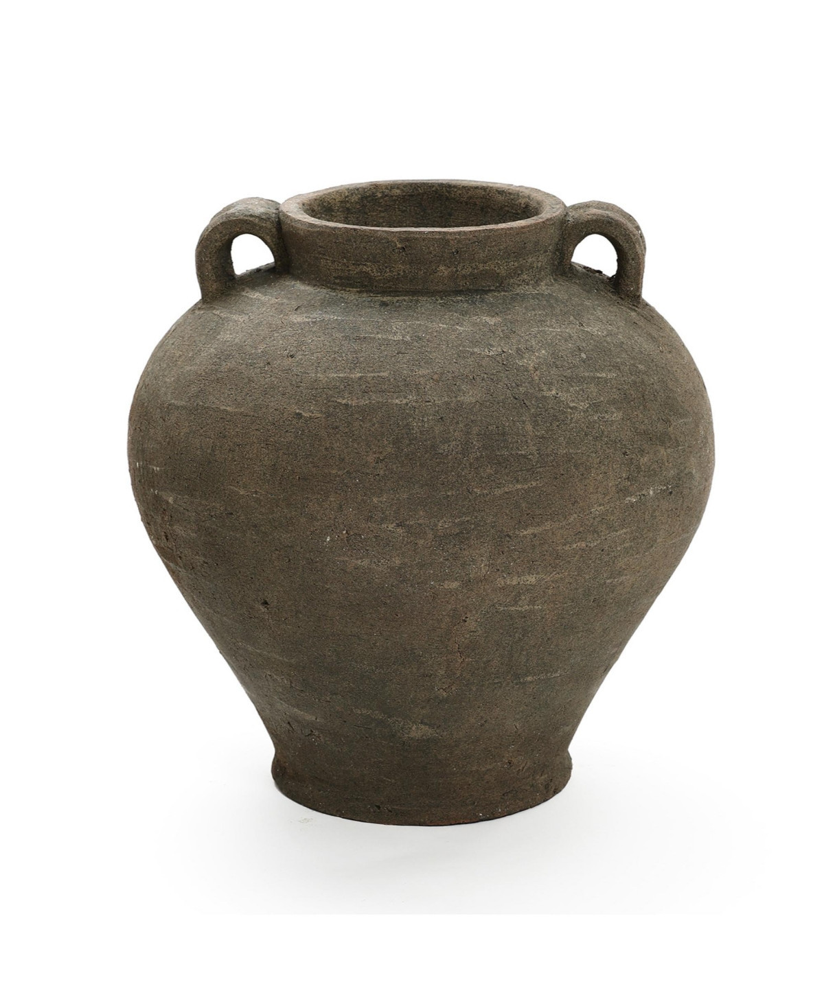 LuxenHome Rustic Brown Terracotta 14.6-Inch Tall Vase - Brown | Macy's
