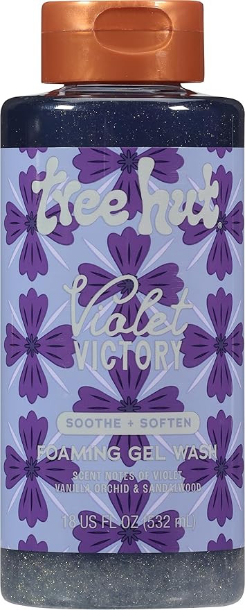 Tree Hut Violet Victory Foaming Gel Wash, Hydrating & Moisturizing Body Wash with Shea Butter & N... | Amazon (US)