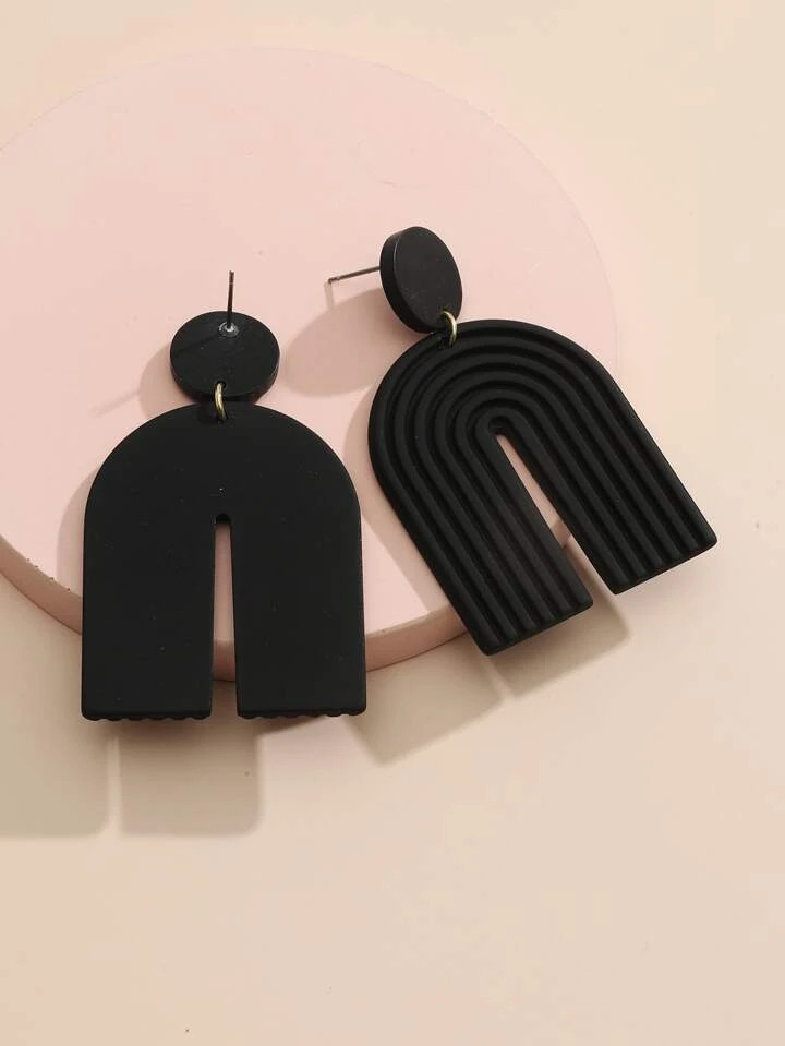 Acrylic Geometric Drop Earrings | SHEIN