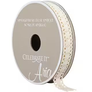 1/2" Lace Vintage Blush Ribbon by Celebrate It® Aria | Michaels Stores