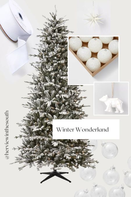 Create a Winter Wonderland tree for Christmas! Using a variation of whites, silvers or muted gold!

christmas tree. target style. target. home decor. styling. interior.

#LTKhome #LTKSeasonal #LTKHoliday