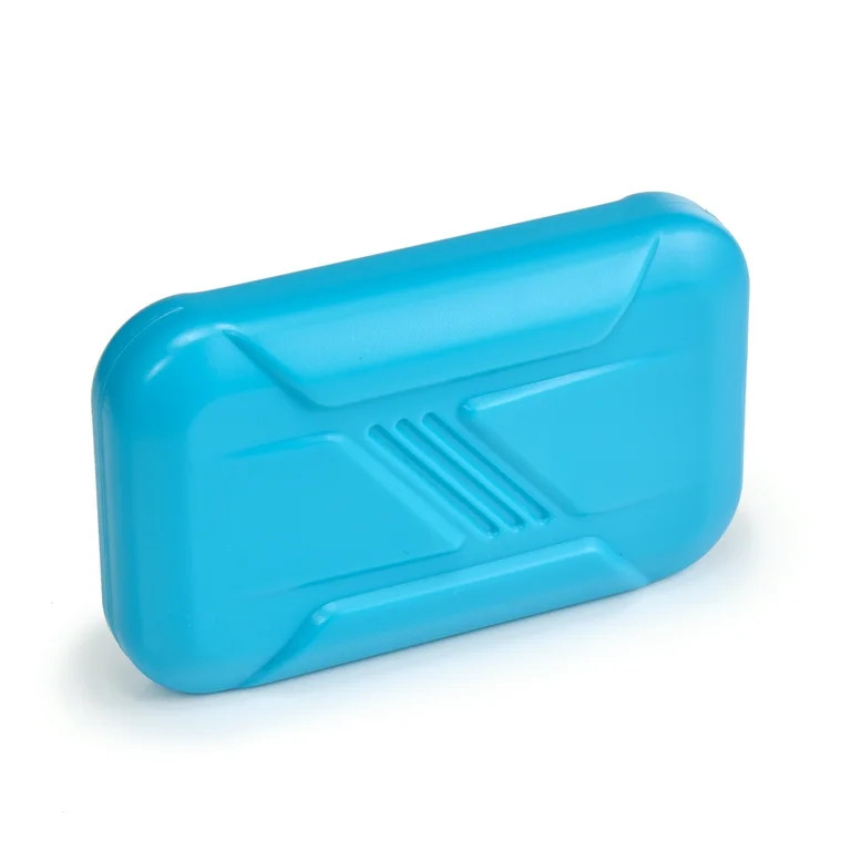 Your Zone Reusable Ice Pack for Kids Lunch Box, Aqua, Light Weight, Plastic | Walmart (US)
