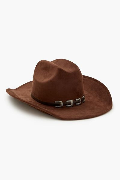 Buckled-Trim Cowboy Hat | Forever 21