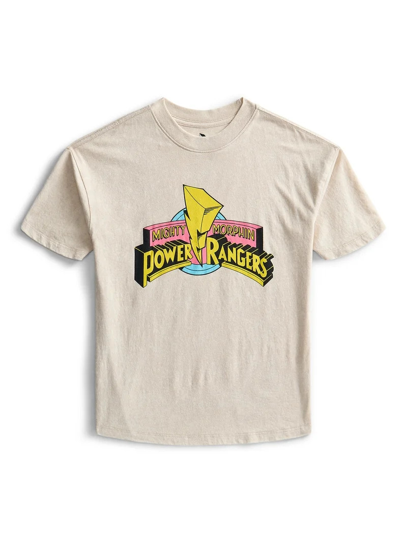 Power Rangers Boys Mineral Wash Mighty Morphin Graphic Tee, Sizes 4-18 | Walmart (US)