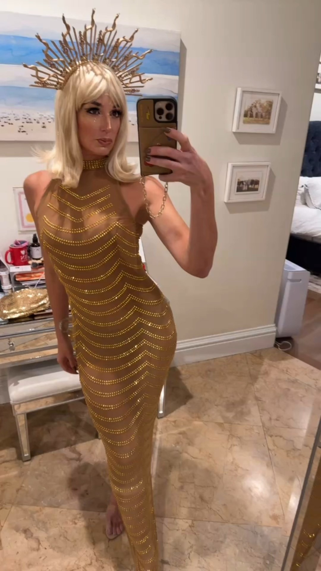 Golden goddess Halloween costume 

#LTKHalloween #LTKHoliday #LTKSeasonal