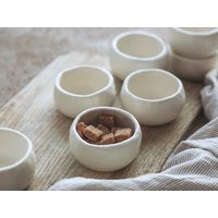 Handmade Ceramic Dipping Bowls, Set Of 6, Creamy Pottery Condiment Dishes | Etsy (US)