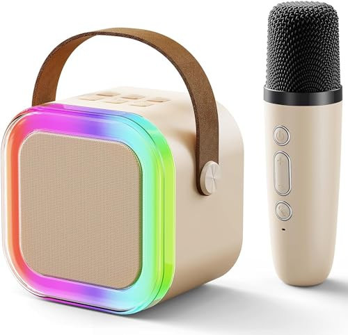 Mini Karaoke Machine with Kids Microphone: Christmas Halloween Birthday Gifts for 4 5 6 7 8 9 10 Year Old Girls Boys Toys | Amazon (US)