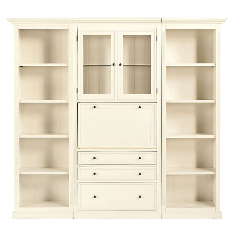 Tuscan 3-Piece Secretary Desk Group - Off White - Ballard Designs | Ballard Designs, Inc.