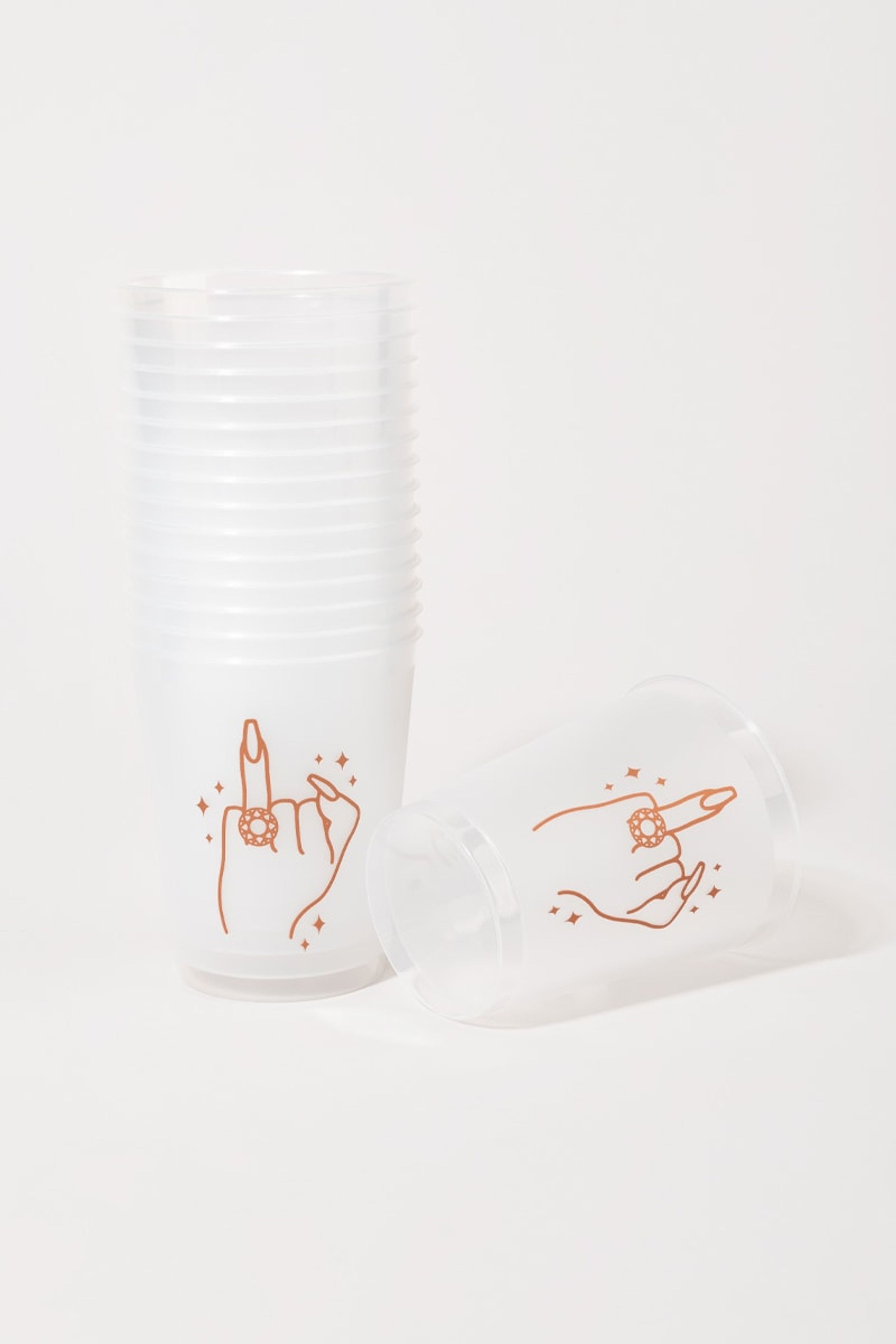 xo, Fetti Bling Ring Frosted Cups | Francesca's