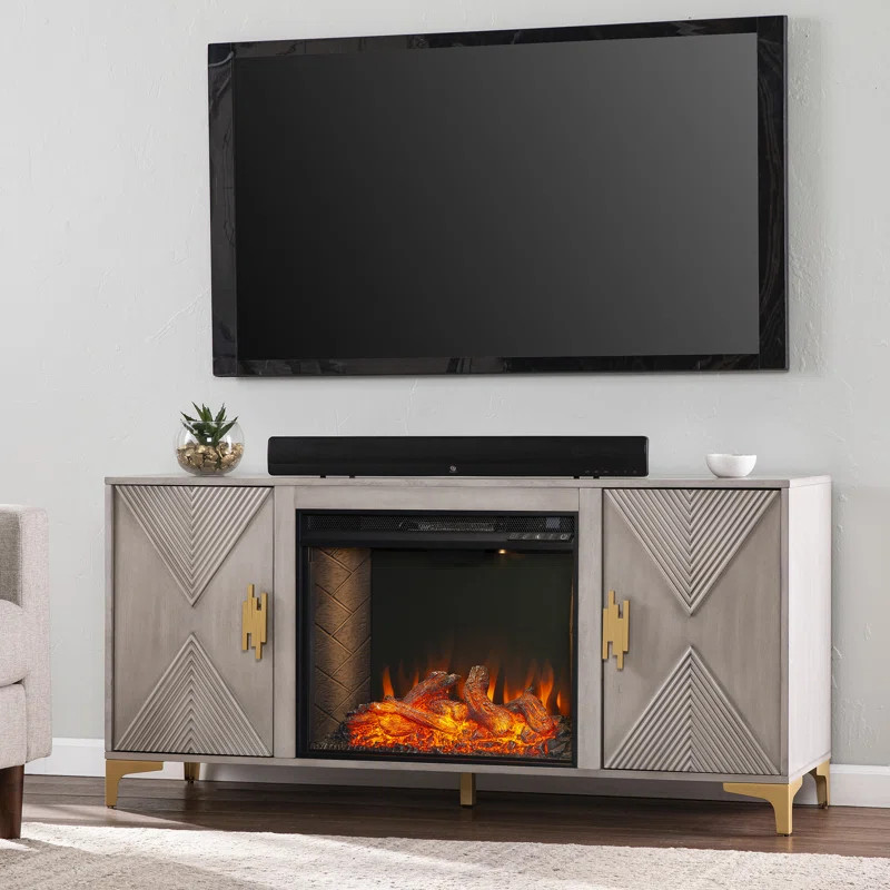 Clee 56'' W Electric Fireplace | Wayfair North America