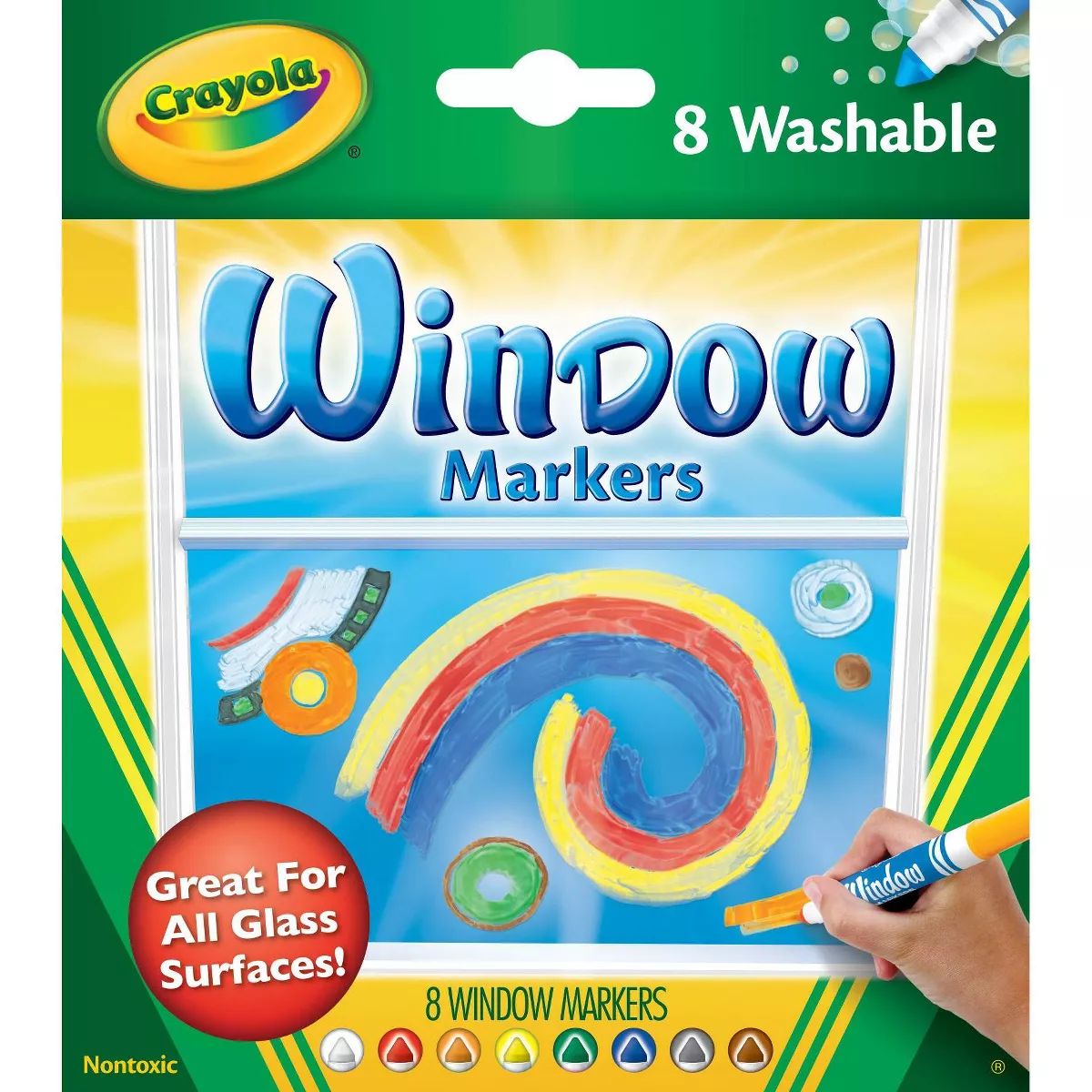 Crayola 8ct Washable Window Markers | Target
