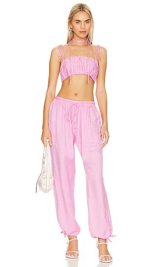 Maxie Pant in Bubble Gum Pink Parachute Pants Outfit Pant Set 90s Party Outfit Fashion Over 30 40 50 | Revolve Clothing (Global)