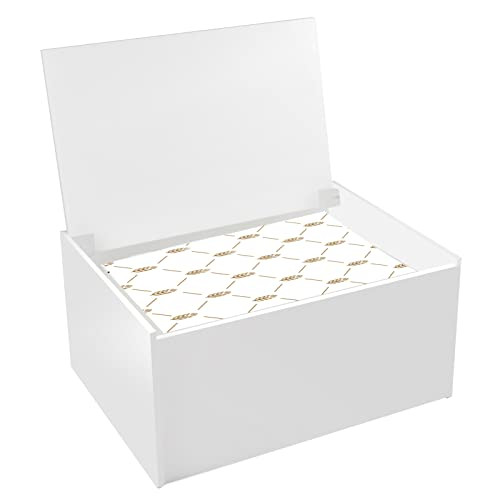 Watpot Acrylic Laundry Dryer Sheet Holder, Clear Dryer Sheets Container with Lid for Laundry Room, White | Amazon (US)