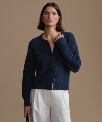 Jenni Kayne Cotton Hayes Crewneck Top Cardigan Sweater Size Small | Jenni Kayne
