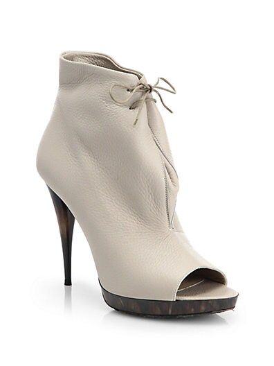 Jenkin Heritage Leather Open-Toe Ankle Boots | Saks Fifth Avenue