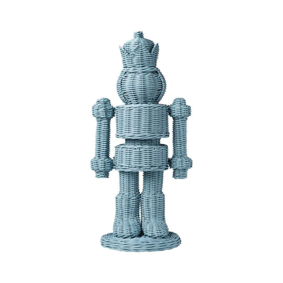 Wicker Nutcracker - Blue | Cailini Coastal