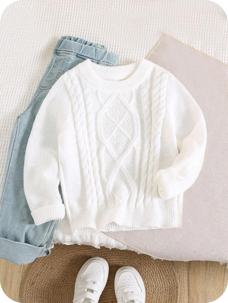 SHEIN 1pc Young Boy Oversized Crew Neck Sweater, Casual School Style Suitable For Back To School, Birthday Party, Evening Party, Wedding, Christening, Daily Wear, Outdoor, Sports, Autumn/Winter Fall | SHEIN