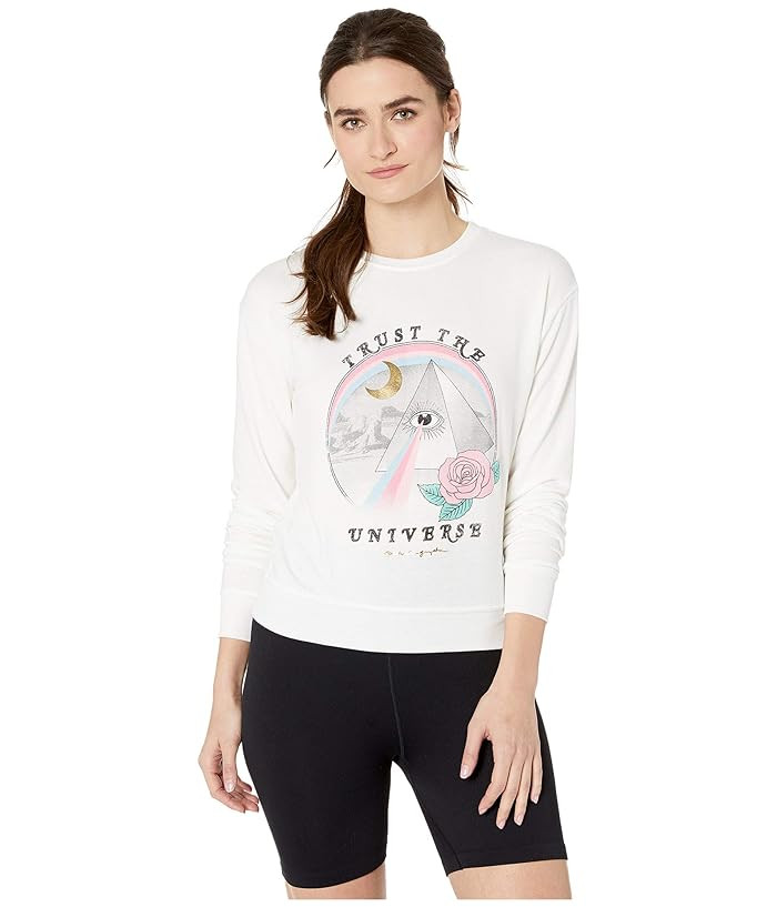 Spiritual Gangster Crew Neck Savasana Sweatshirt (Trust - Stone) Women's Sweatshirt | Zappos