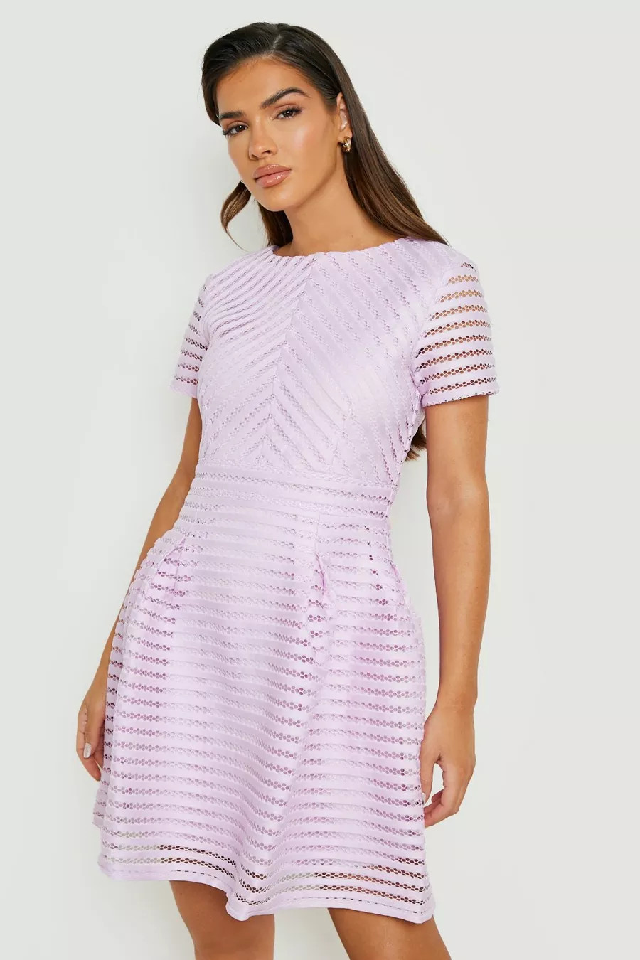 Boutique Full Skirted Prom Mini Skater Dress | Boohoo.com (US & CA)