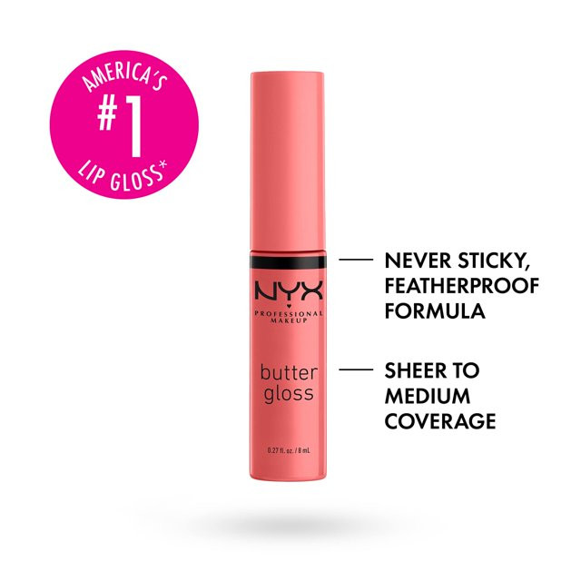 NYX Professional Makeup Butter Gloss, Non-Sticky Lip Gloss, Creme Brulee, 0.27 Oz | Walmart (US)
