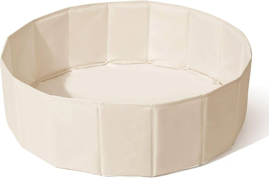 31 Inch Beige Ball Pits for Toddlers Dogs Cats, Kids Ball Pits Play Tent, Collapsible Ball Pits C... | Amazon (US)