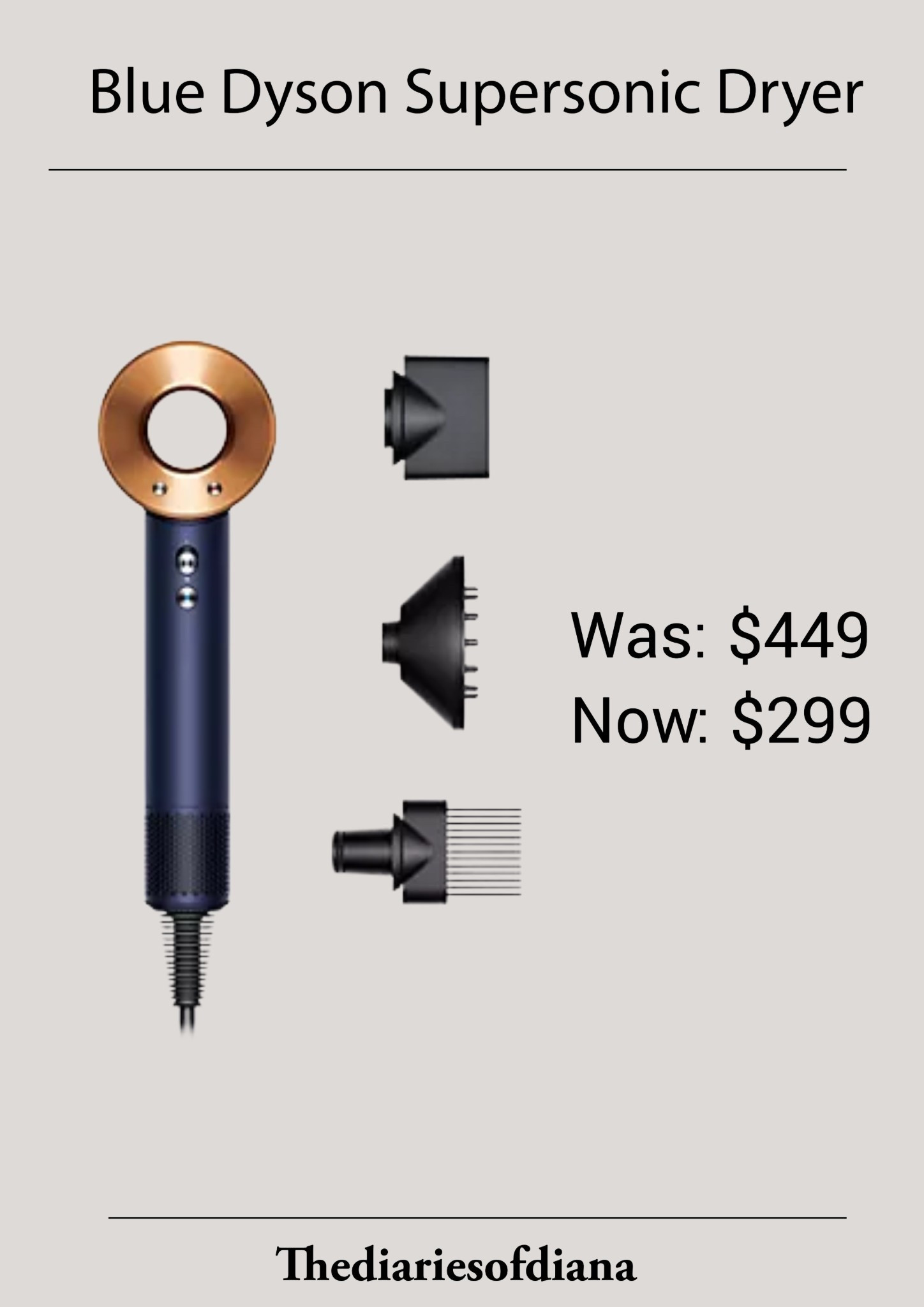 Dyson Hair Dryer is on sale! QVC 

Dyson Prussian Blue Supersonic Hair Dryer with 3 Attachments

#LTKHome #LTKStyleTip #LTKSaleAlert