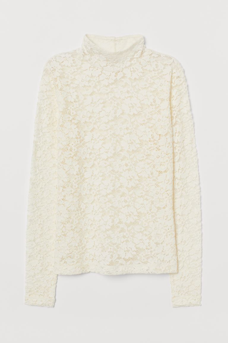 Lace turtleneck top | H&M (UK, MY, IN, SG, PH, TW, HK)