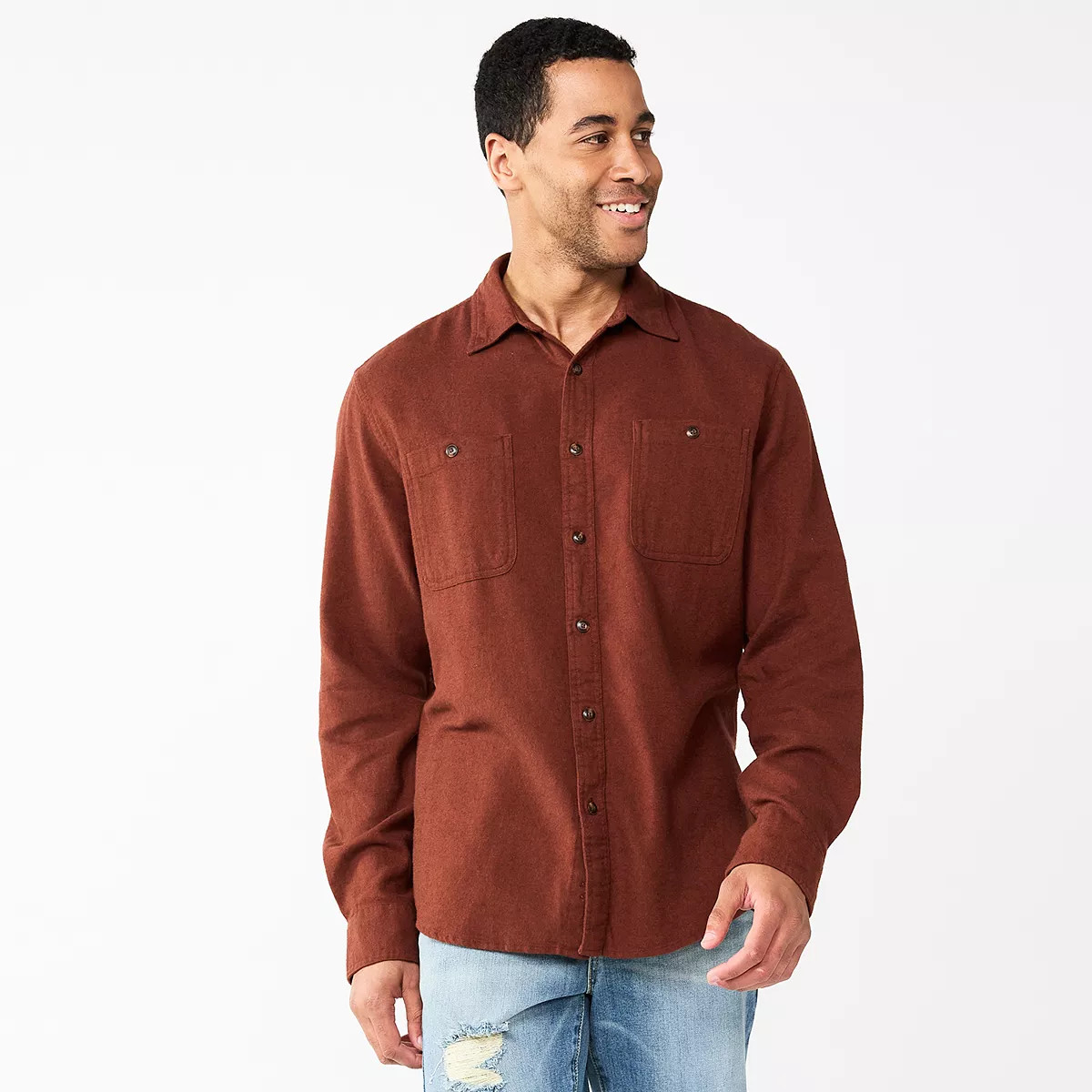 Men's Sonoma Goods For Life® Flannel Button-Down Shirt | Kohl's