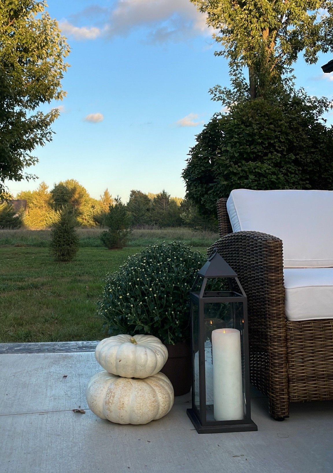 One of the last days of a warm fall… Wayfair did us good this year with our patio furniture! And Pottery Barn is a fam fav with decor, always! We will miss these perfect days 🤍

#LTKhome #LTKSeasonal