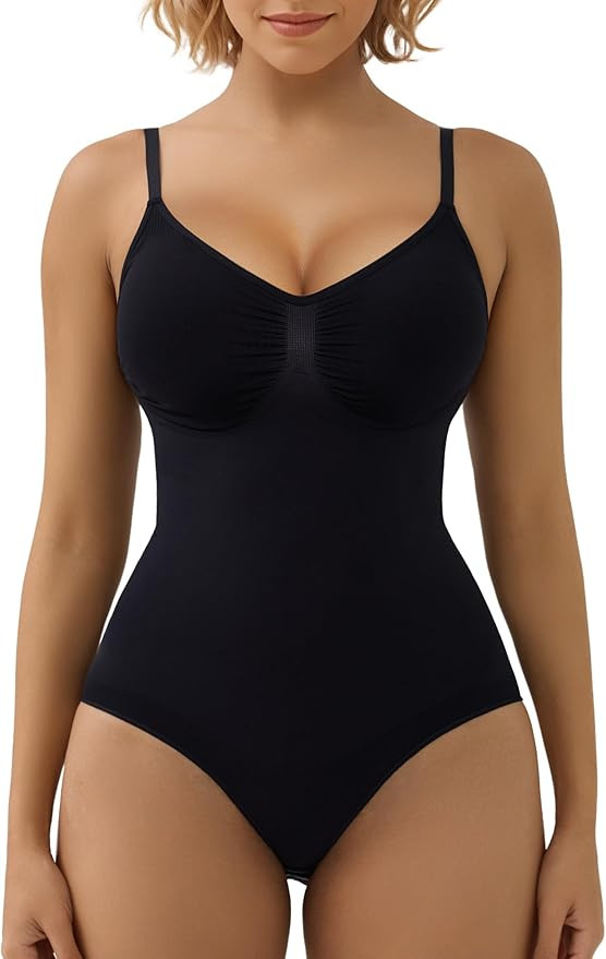 SHAPERX Women's Shapewear Bodysuit Tummy Control Body Shaper Seamless Sculpting Snatched Waist Bo... | Amazon (US)