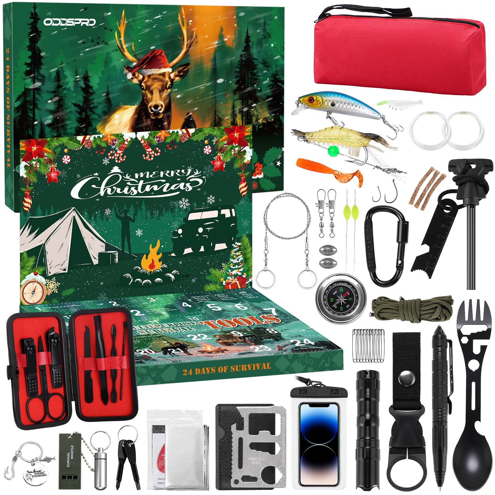 Advent Calendar 2025, Survival Kit for Men, 24 Days Christmas Countdown Advent Calendar, Unique C... | Amazon (US)