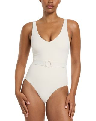 Jets Belted One Piece Swimsuit | Bloomingdale's (US)