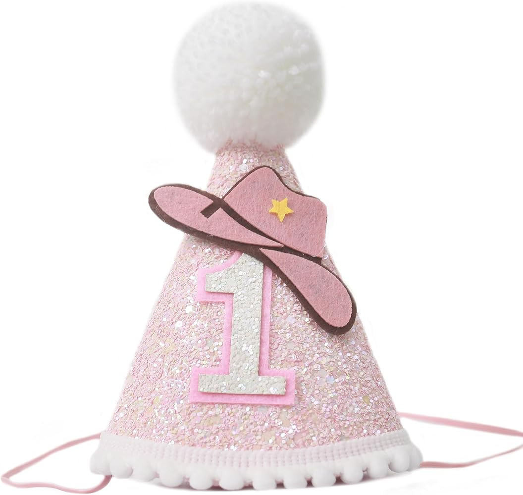Cowgirl First Birthday Crown For Girls，Cowgirl Mini Hat For Girls，Western-Themed 1st Birthday... | Amazon (US)