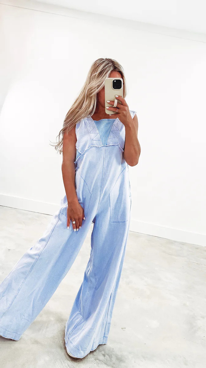 Unbeatable Mineral Wash Jumpsuit | CK Squared Boutique