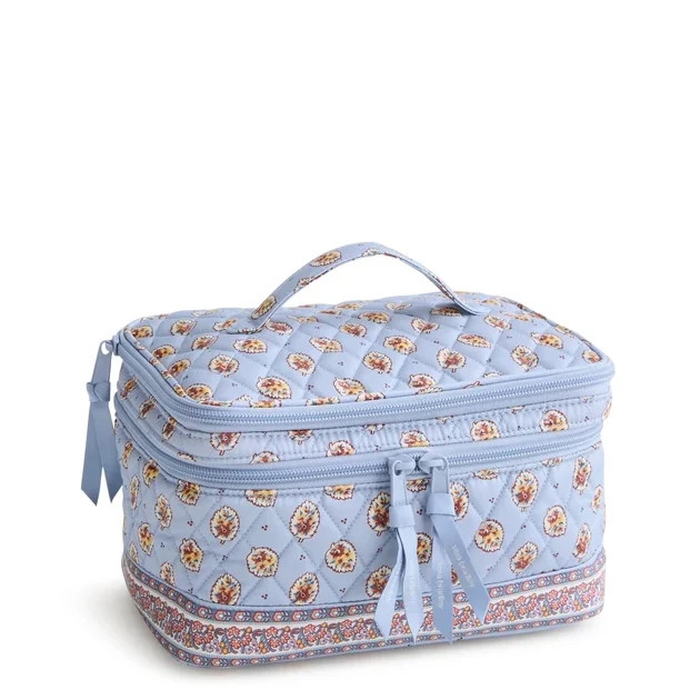 Vera Bradley Blue Leaf Brush Up Cosmetic Case | Shop.app