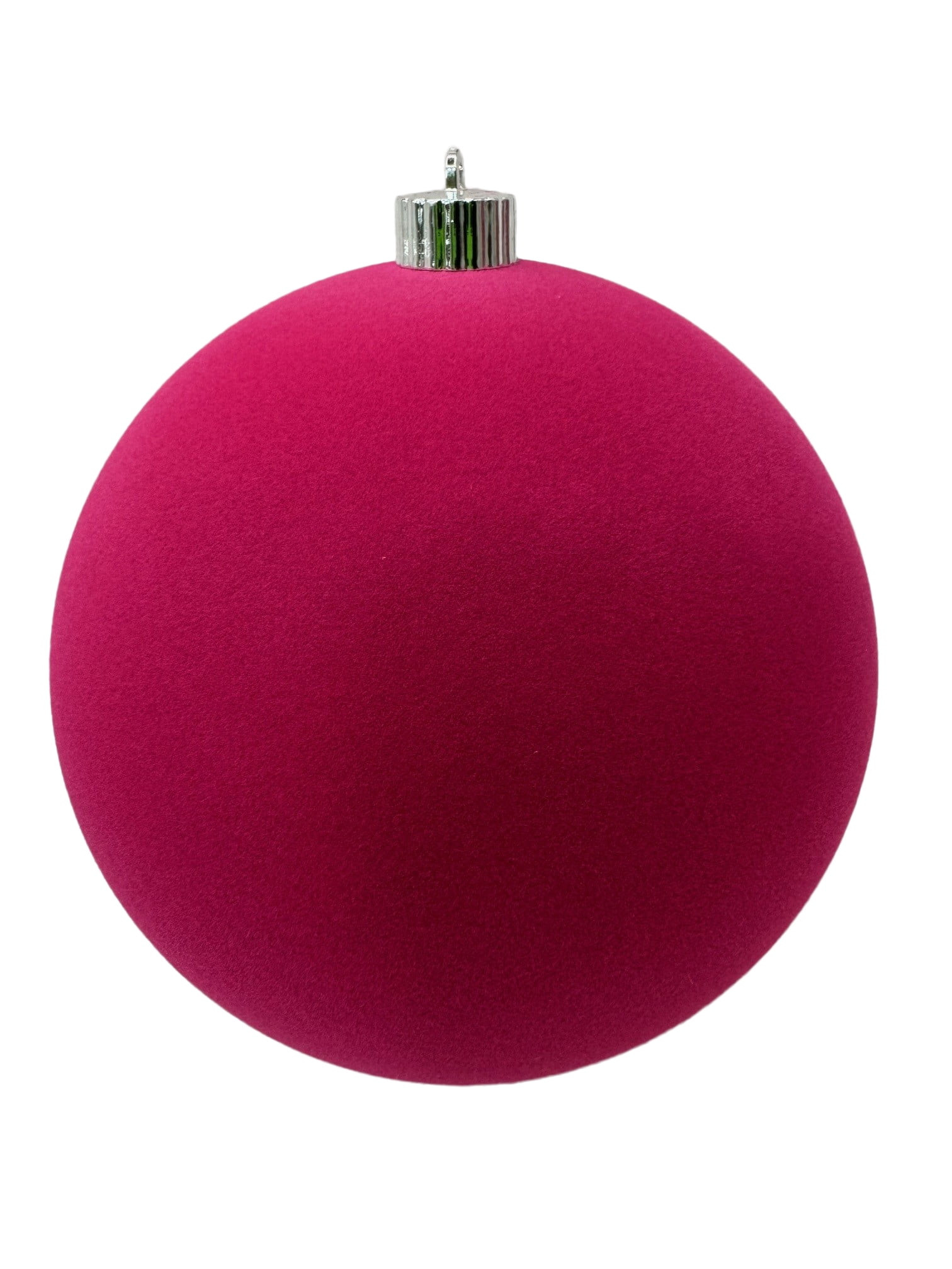 2 Count Velvet-Feel Pink Jumbo Shatterproof Christmas Ornaments, by Holiday Time | Walmart (US)