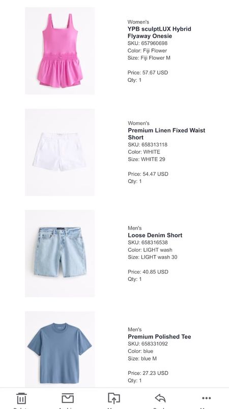 What I just got from Abercrombie since it’s 20% off dresses & men’s shirts plus 15% off almost everything else. I used my own code “AFSHELBY” to stack for an additional 15% off

#LTKsalealert #LTKstyletip