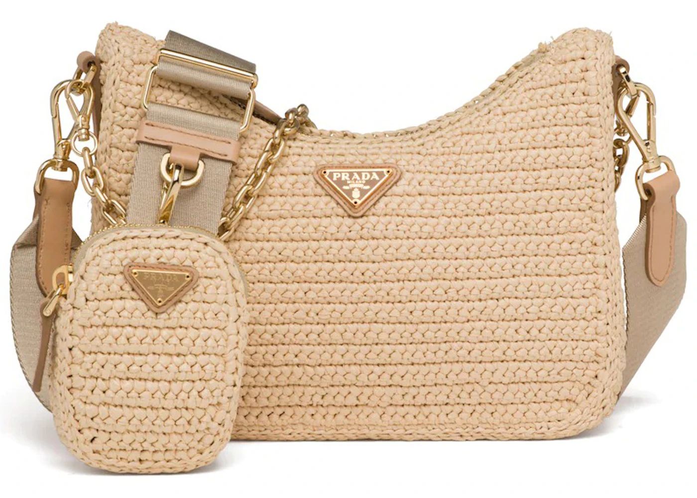 Prada Re-Edition 2005 Raffia Bag Tan | StockX